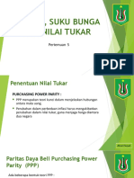 Pertemuan 5 - INFLASI, SUKU BUNGA DAN NILAI TUKAR