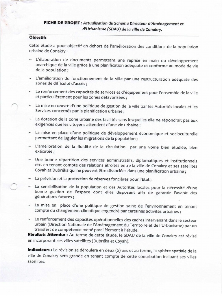Actualisation Schema Directeur D Amenagement D Urbanisme Sdau de La ...