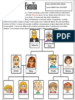 A Minha Familia Compreensao de Texto Ficha de Trabalho - 70094