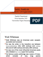 Poetry Analysis-Lesson 6 (23 April 2021)