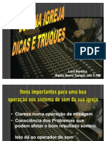 Som na igreja_Dicas e Truques