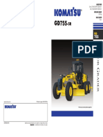 Komatsu GD755-5R Motor Grader Specs