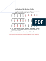 Soal Latihan Uji Kruskal-Wallis