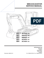 Mini-Excavator Service Manual: Hydrapower