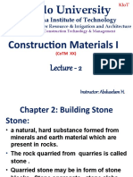 Kombolcha Institute of Technology: Construction Materials I