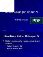 Kation Golongan 4 Dan 5