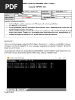 CSC321 Microprocessor and Assembly Language - Lab - (FA19 BCS) Sessional II