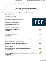 Communications, 35, 1982. Sexualités Occidentales. Contribution À L'histoire Et À La Sociologie de La Sexualité