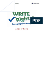 Write Right 1 Paragraph To Essay Answer Key