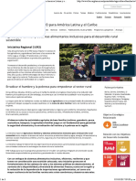 Agricultura Familiar y Desarrollo Territorial Rural en América Latina y El Caribe  Oficina Regional de La FAO Para ALC