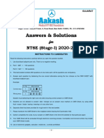 GJ - NTSE (S-I) 2020-21 - MAT & SAT (Ans & Sol)