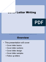 Cover Letter Writing