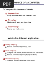 Chapter 1 Lecture 2 & 3 - Performance