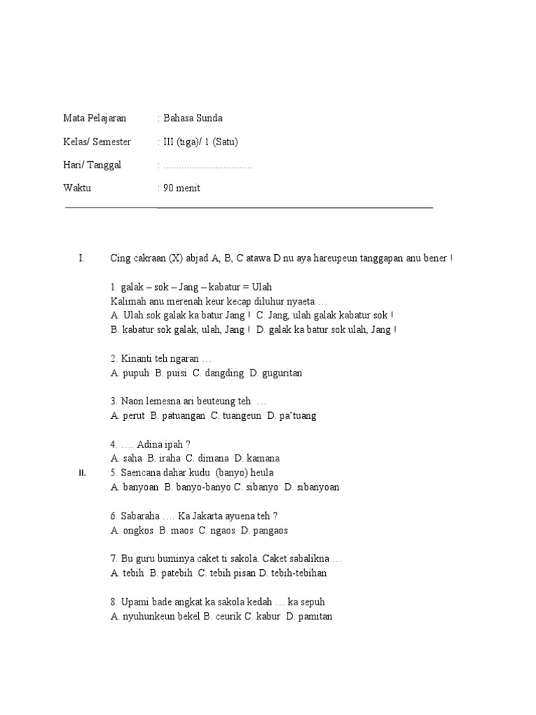 Kelas 3 | PDF | Seni & Disiplin Bahasa | Kajian Bahasa Asing