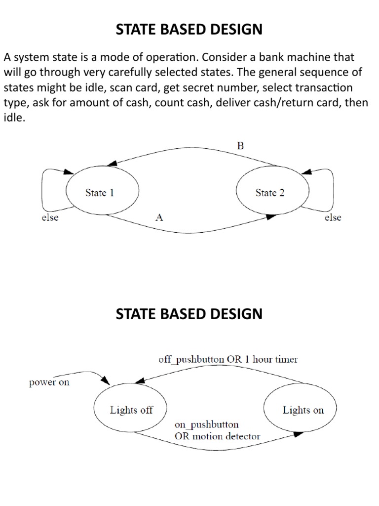 State Diagram Examples for Machines | PDF