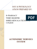Anatomy & Physiology Presentation Prepared By:: B-Pharmacy Third Semester Shree Medical & Technical College