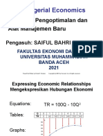 Managerial Economics: Teknik Pengoptimalan Dan Alat Manajemen Baru