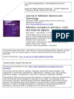 Adhesion Concepts in Dentistry Tooth and