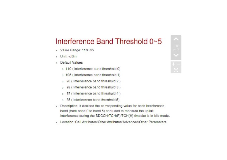 Interference Band GSM | PDF