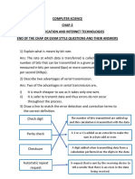 Computer Science CHAP-2 Communication and Internet Technologies End of The Chap or Exam Style Questions and Their Answers