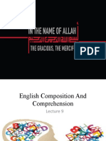 English Composition and Comprehension Lecture 9