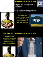 Explain and Investigate The Conservation of Mass in Chemical Reactions Calculate Masses of Reactants and Products