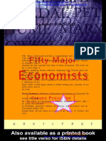 Fifty Major Economists A Reference Guide Sep 1999