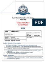 Final Science Assessment Maryam Farhan