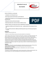 Instruction For Use of Burette