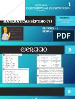 Matematicas de 7° - Semana 6 - Numeros Enteros - Op - Division