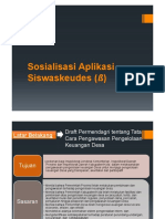 Sosialisasi Aplikasi Siswaskeudes (SS)