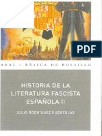 Historia de La Literatura Fascista Española II - Julio Rodríguez Puértolas