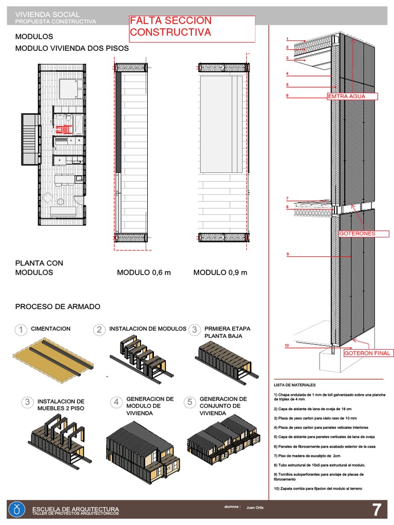 Propuesta de Módulo Estructural para Vivienda | PDF | Ingeniero civil ...