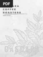 Cascara Coffee Roasters: Menu Book