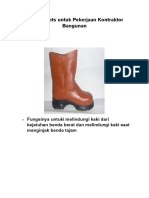 Safety Boots untuk Pekerjaan Kontaktor Bangunan