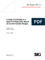 0013 A Study of Criticality in A Spent Fuel Repository Based On Current Canister Designs 1