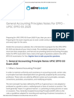 General Accounting Principle Notes UPSC EPFO EO 2020