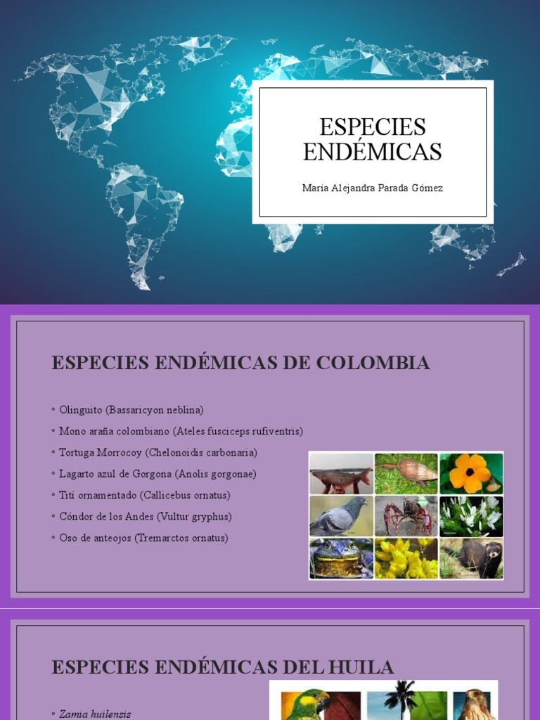 Especies Endemicas | PDF