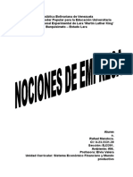 Nociones de Empresa