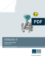 Sitrans F: Vortex Flowmeters