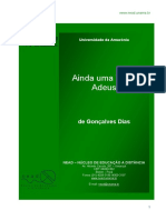 Adeus de Gonçalves Dias - análise do poema