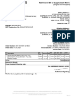 Invoice - (Cell of Mitutoyo Vernier)