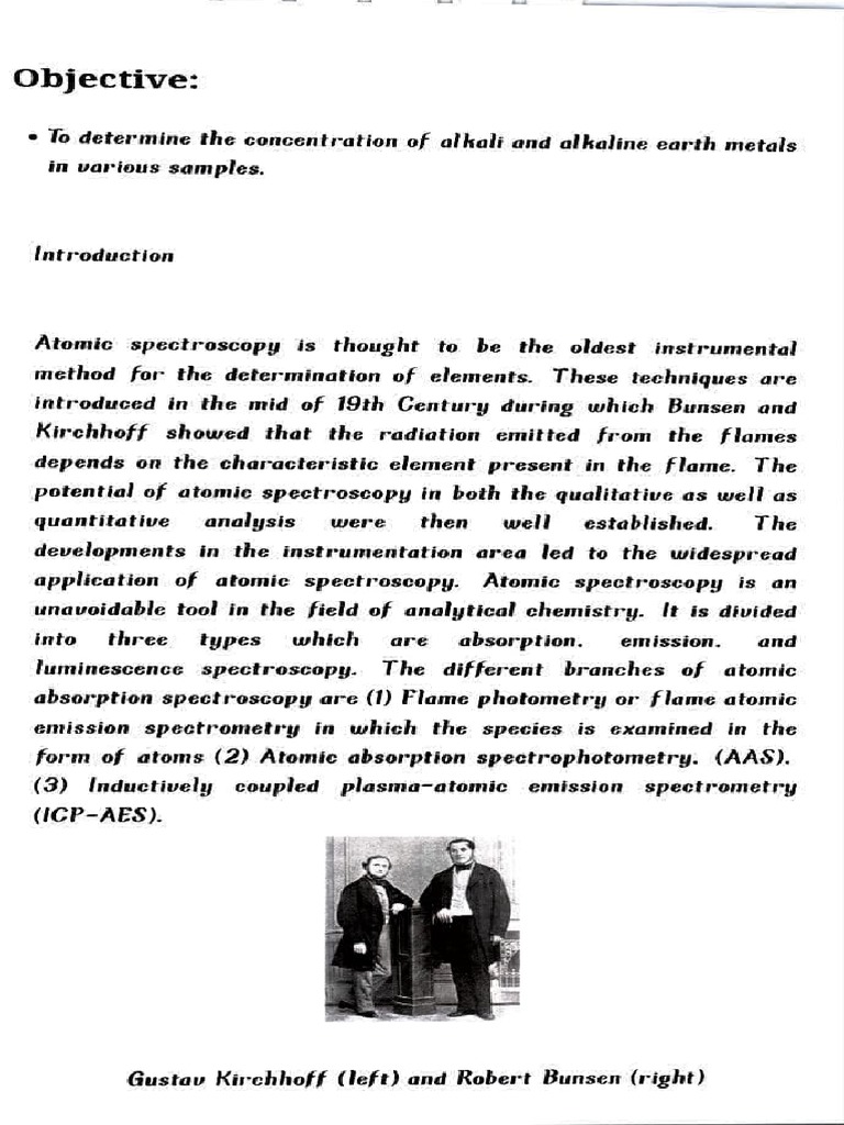 Flame Photometry PDF PDF Emission Spectrum Spectroscopy
