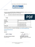 Manila Standard Signed Contract