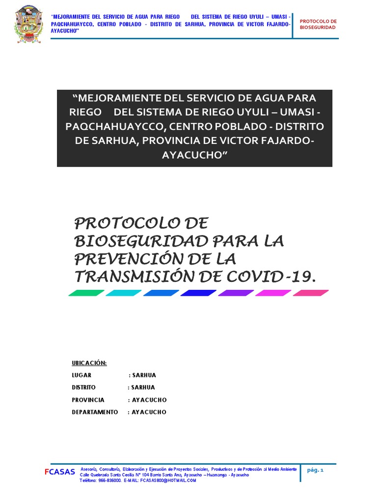 Protocolo para La Prevención Del Covid-19 | PDF | Ciencias de la Salud ...