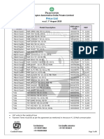 Price List: Pilkington Automotive India Private Limited