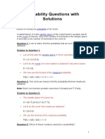 Probability Questions With Solutions: Probability Sample Space Event