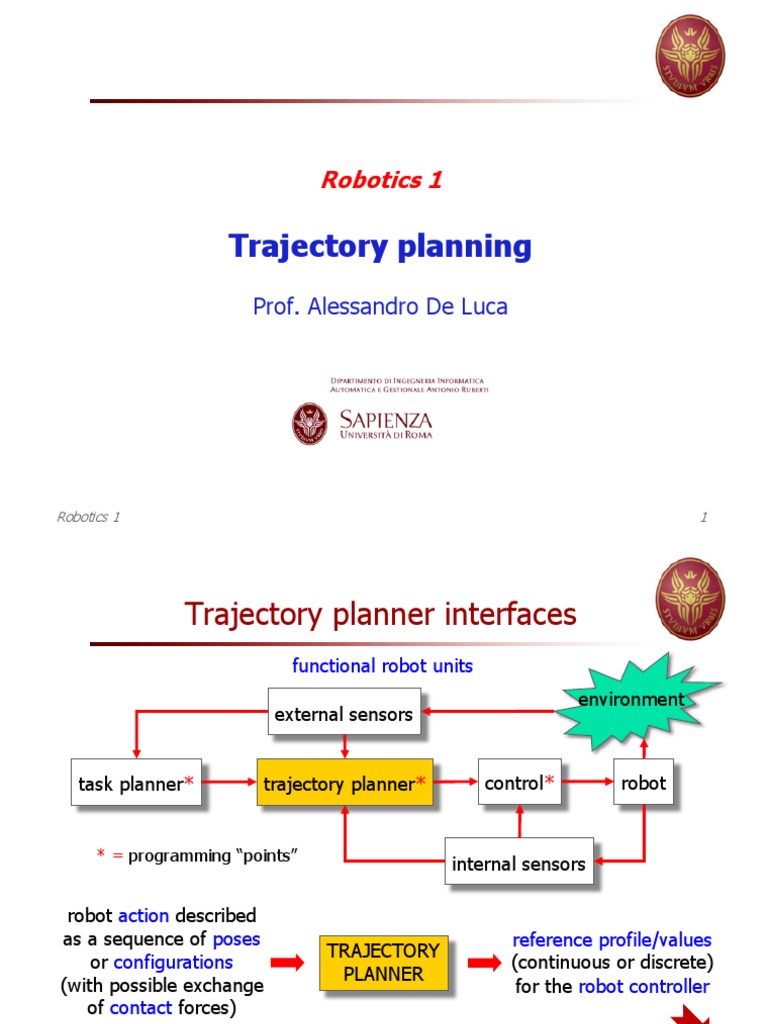 Robotics Trajectory Planning Guide | PDF | Spline (Mathematics ...