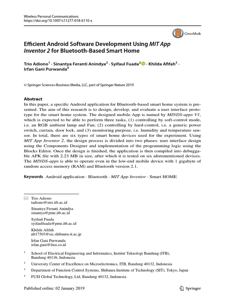 Efficient Android Software Development Using MIT App: Inventor 2 For ...