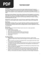 Download Communications Coordinator by Science Alberta Foundation SN51070552 doc pdf